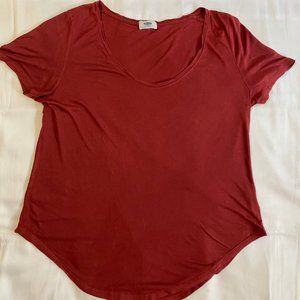 Maroon Flowy Casual Top